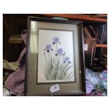 JOHNSON "IRIS #4" WATERCOLOR
