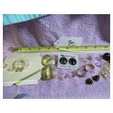 BOX LOT: KOALA LAPEL PINS & EARRINGS
