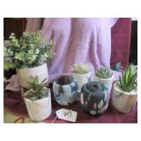 BOX LOT: CRATE & BARREL PAINTED POTS