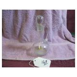CLEAR GLASS CRUET W/ STOPPER