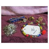 MARBOUX BROOCH, BRACELETS, EARRINGS
