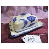 DELFT BLUE TULIP BUTTER DISH