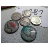 BOX LOT: SILVER DIME & NICKELS