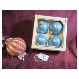 KRESS XMAS ORNAMENTS - MARKED WEST GERMANY +...