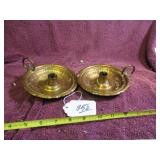 (2) SIGNED & NUMBERED 4-OZ COPPER CANDLESTICK...