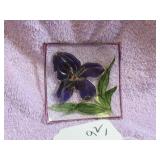 TWEED GLASS - IRIS TABLE DECORATION - 3 5/8" X...