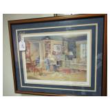 CL PETERSON "FAMILY TREE" PRINT - FRAMED 25.5"W...