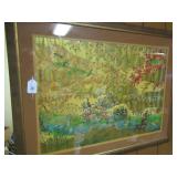 BIRDS ON RIVER PAPER ARTWORK - JAPANESE -...