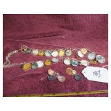 SHELL DISK NECKLACE W/ MATCHING EARRINGS