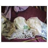 BOX LOT: TABLE RUNNERS, TABLE CLOTHS, ETC.
