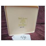 VTG WHITE SHOULDER PINK DUSTING BOX - NEVER...