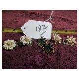 (3) VTG CLIP-ON EARRING SETS