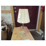 GLASS BASE + GLASS TO BULB SOCKET STEM LAMP - 20"H
