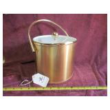 MCM GOLD-TONE ICE BUCKET