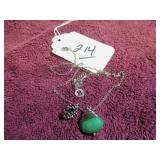 PINECONE CRYSTAL NECKLACE