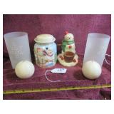 BOX LOT: XMAS CANDLES