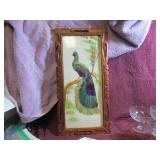 VTG MCM MEXICO FEATHER CRAFT ART PIECE