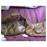 BANDOLINO + LIZ CLAIBORNE LEATHER SHOULDER BAGS