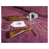 VTG MARBLED BUTTERSCOTCH BAKELITE HANDLES - BAR...