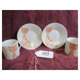 (2) CERCI DEMITASSE CUPS - CATS