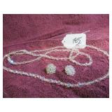 LONG IRIDESCENT NECKLACE - FLAPPER STYLE - W/...