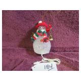 LIGHT-UP SNOWMAN ORNAMENT