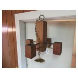 1970S VTG MODERNIST ARCHITECTURAL OAK BOX FORM...