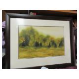 FRAMED WOOD SCENE PRINT - BY KATHY GLASNAPP -...