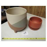 TERRACOTTA + BLOOMINGVILLE STONEWARE FOOTED...