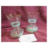 (2) VTG BUD VASES