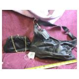 VTG LEATHER PURSUITS HANDBAG & CLUTCH HANDBAG