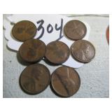 WHEAT-BACK PENNIES: 1929-S, 1926, 1929, 1925,...