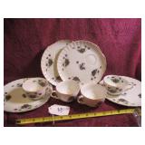 (4) VTG PLACE SETTINGS - NORCREST "SWEET VIOLET...