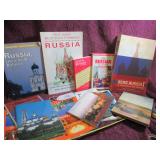 BOX LOT: RUSSIAN POST CARDS, BOOKS ETC.