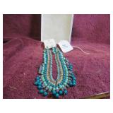NENA FASHION BEADED NECKLACE W/ EARRINGS