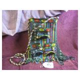 1990S WOVEN BEADED CROSSBODY BAG - BOHO STYLE - GC