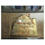 BRASS & COPPER BARN SCULPTURE - 56"W X 27"H