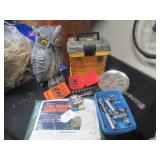 BOX LOT: SOCKETS, OWL, ETC.