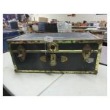 VTG TRUNK W/ KEY - 30"W X 16"D X 12"H