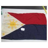VTG PHILIPPINES FLAG COTTON - 35"W X 22"H