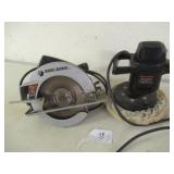 BLACK & DECKER ELECTRIC SAW - 7.5" - 2 1/4 HP &...
