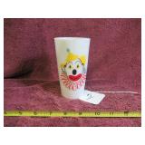 1950S CLOWN GLASS TUMBLER (2 SIDES OF GLASS) BY...