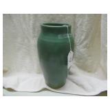 MATT GREEN GLAZED VASE - 11.5"H - GC