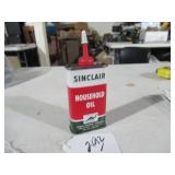 EMPTY SINCLAIR HOUSEHOLD OIL CAN