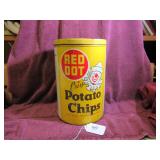 RED-DOT 1-LB POTATO CHIP TIN