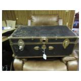 VTG SEWARD TRUNK - 30"WX 16"D X 12"H - W/ KEY