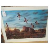 PRINT - SEASONS END BY JIM HANSEL - 82/800,...
