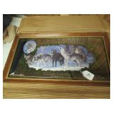 1990 PABST BLUE RIBBON BAR MIRROR - WOLVES