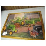 VTG JOHN DEERE 1000-PIECE FRAMED JIGSAW PUZZLE...