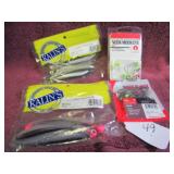 KALINS 4" JERK MINNOW JR, NEON MOON EYES, YUM...